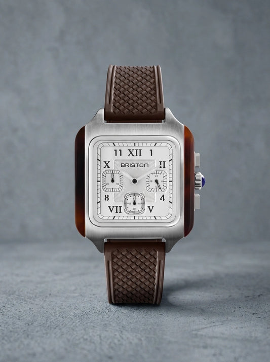 Briston Streamliner Kennedy Chrono Blanc/Chocolat, Blanc/Chocolat
