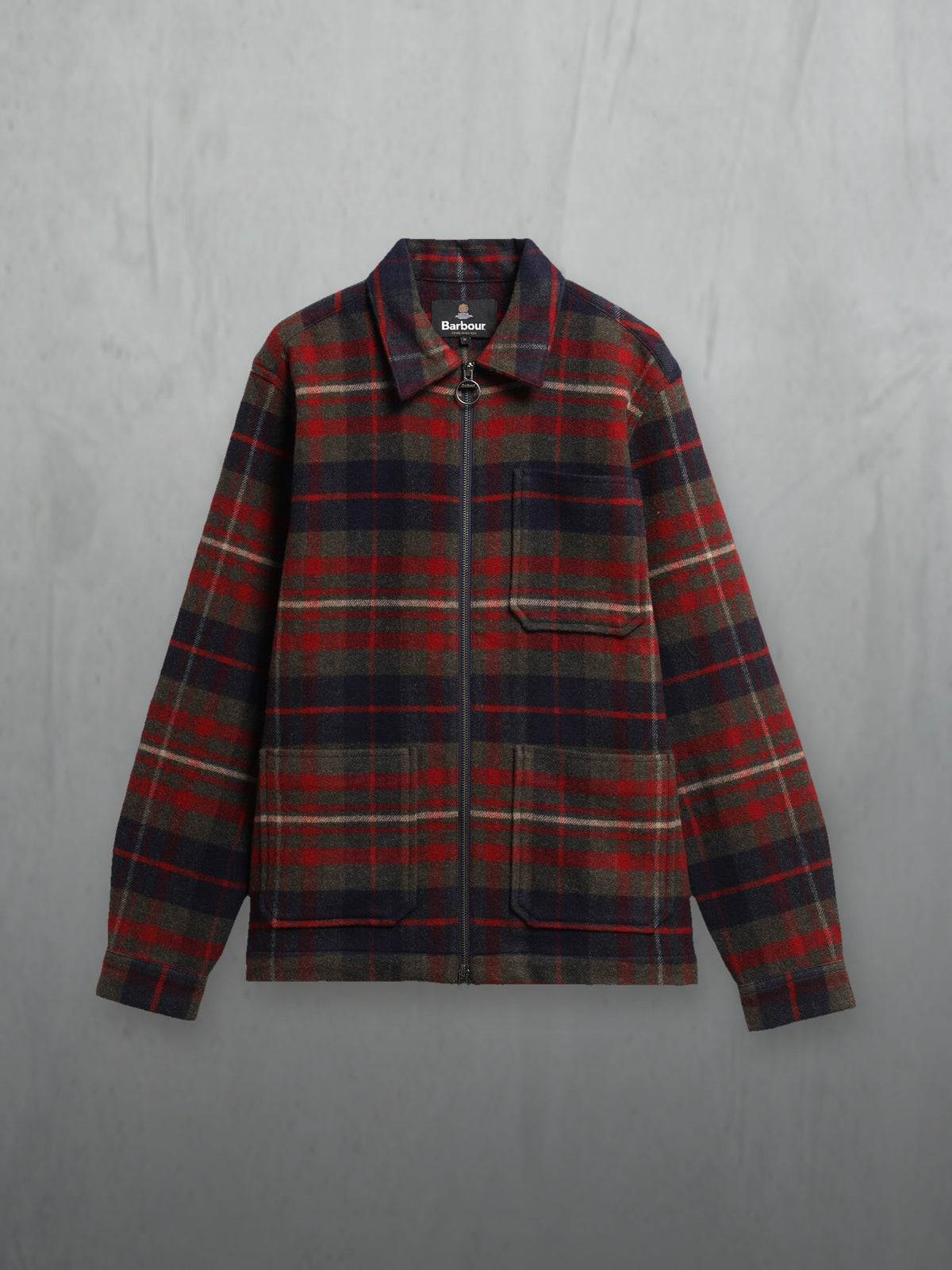 Barbour Southview Checked Overshirt, à plat