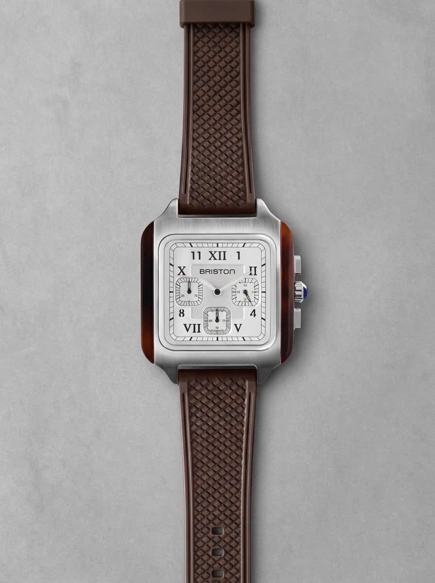 Briston Streamliner Kennedy Chrono Blanc/Chocolat, Blanc/Chocolat
