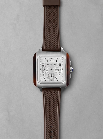 Briston Streamliner Kennedy Chrono Blanc/Chocolat, Blanc/Chocolat