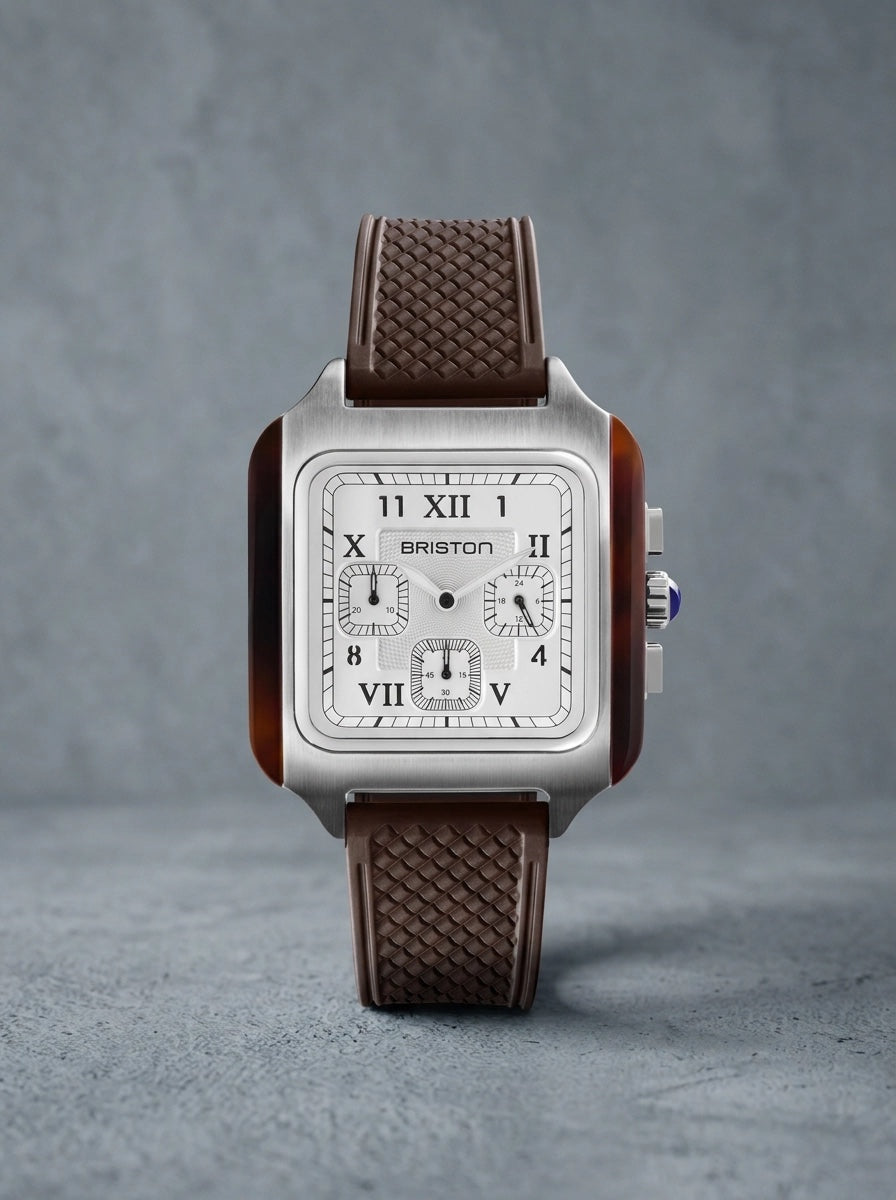 Briston Streamliner Kennedy Chrono Blanc/Chocolat, Blanc/Chocolat