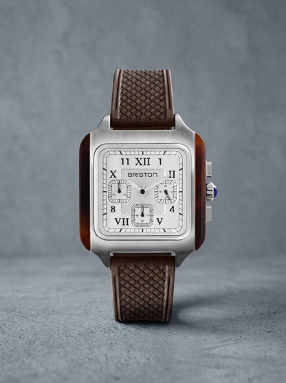 Briston Streamliner Kennedy Chrono Blanc/Chocolat, Blanc/Chocolat