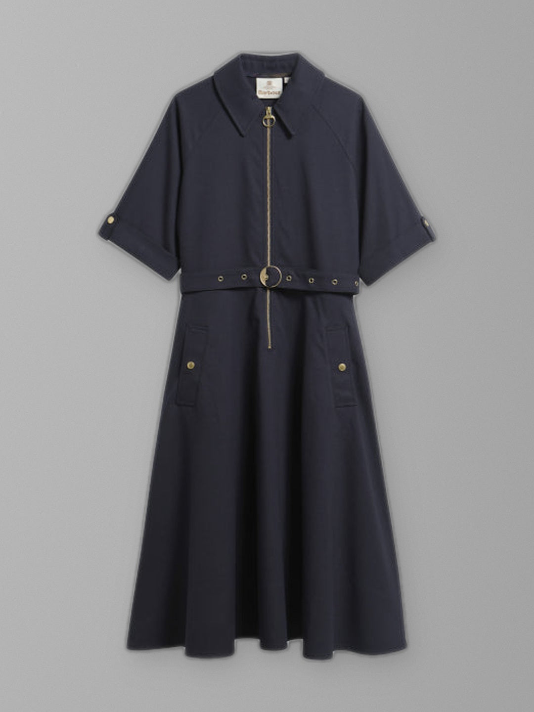 Barbour Woman Arlene Midi Dress à plat, Navy