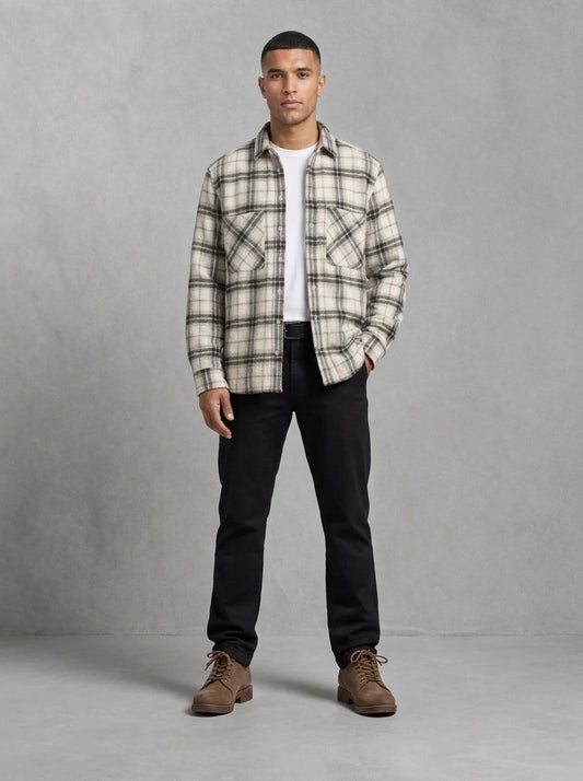 Barbour Langton Authentic Highland portée, Ecru