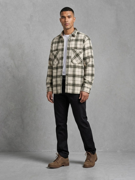Barbour Langton Authentic Highland portée dos, Ecru