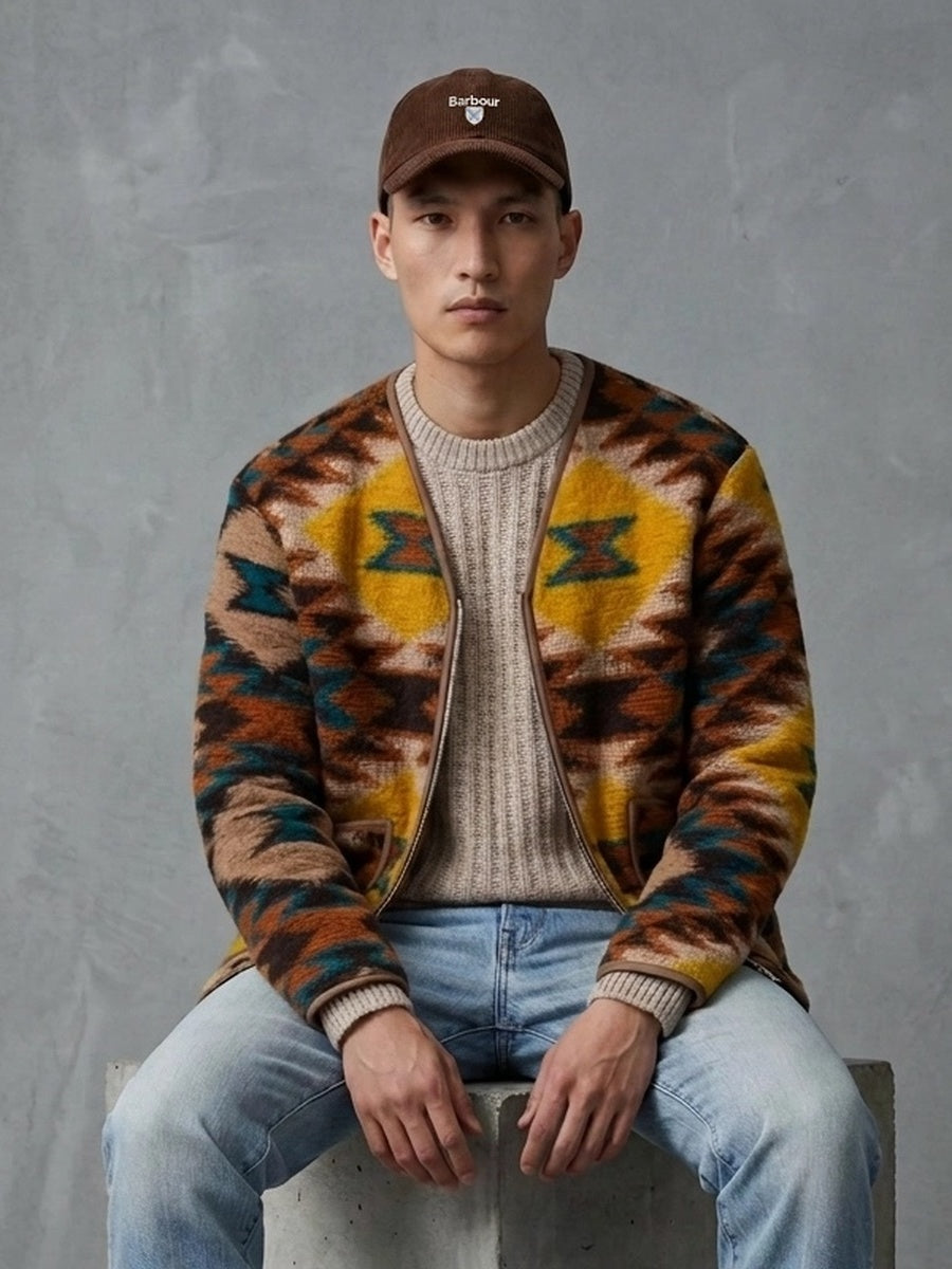 Barbour Preston Cord Cap portée, Brown