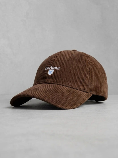 Barbour Preston Cord Cap Brown