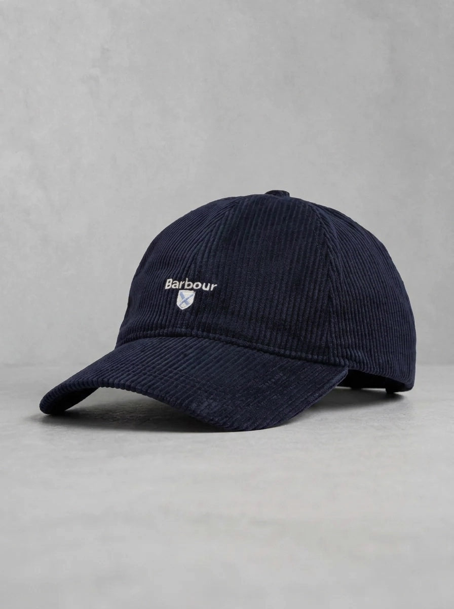 Barbour Preston Cord Cap Navy