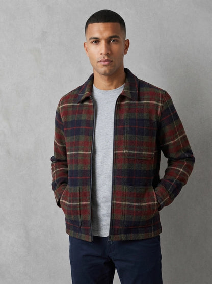 Barbour Southview Checked Overshirt porté