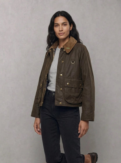 Barbour Woman Modern Spey Beech/Birchwood porté trois-quarts