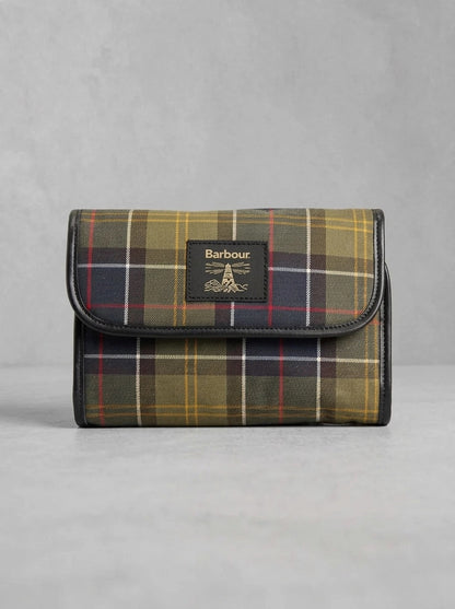 Barbour Tartan Hanging Washbag Classic