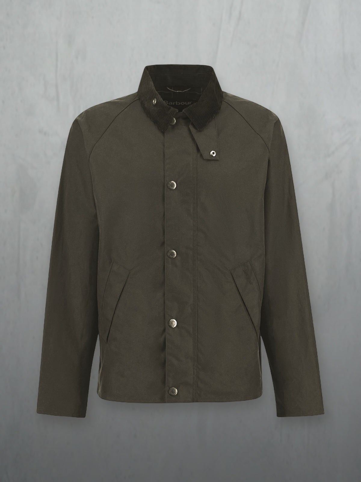 Barbour Tracker Wax Jacket à plat, Sage