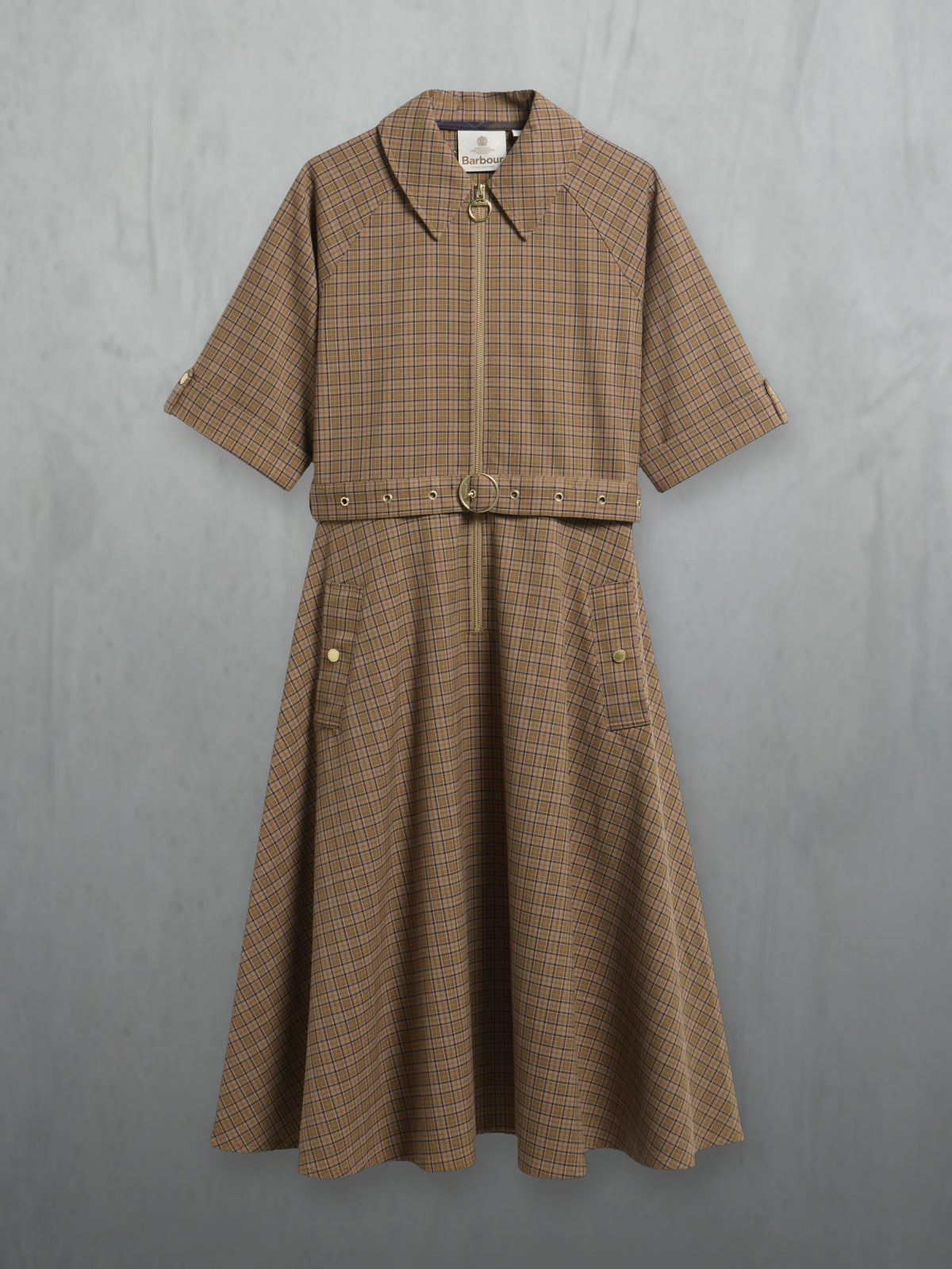 Barbour Woman Carville Midi Dress, à plat