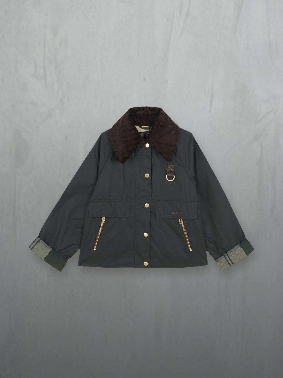 Barbour Woman Catton Wax Jacket, à plat
