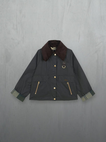 Barbour Woman Catton Wax Jacket, à plat