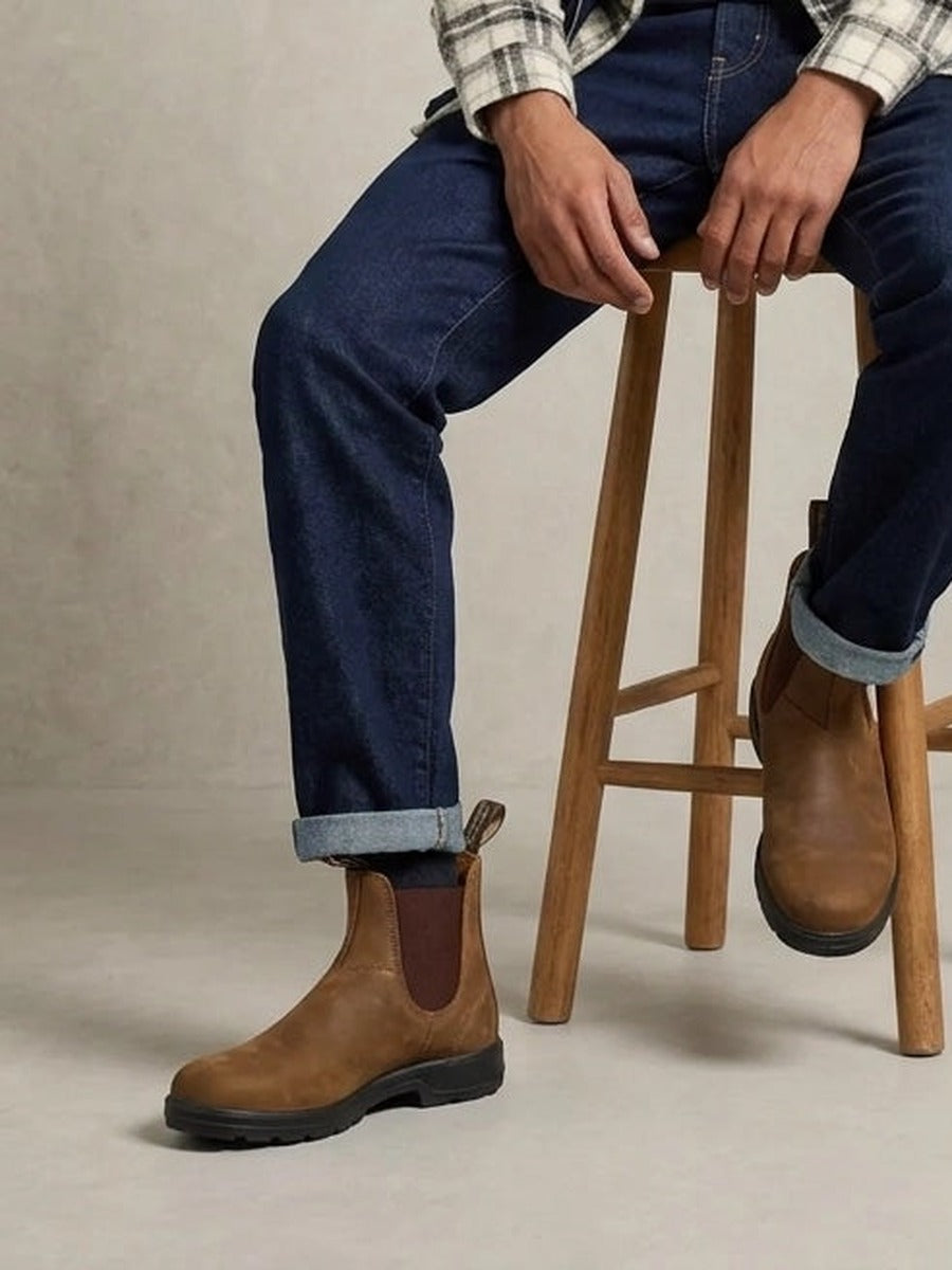 Blundstone 562 Chelsea Boot porté, Saddle Brown