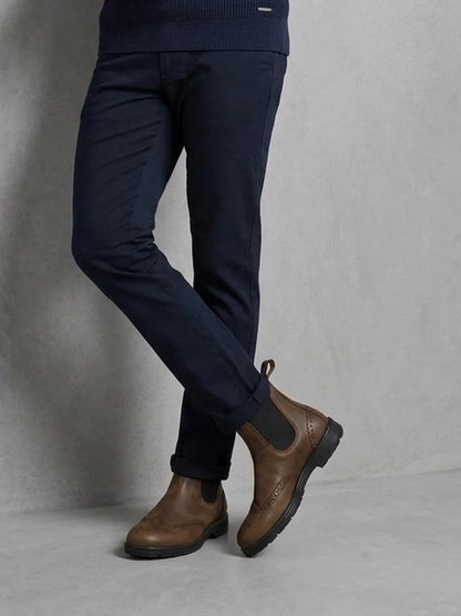 Blundstone 2444 Brogue Chelsea Boot porté, Antique Brown