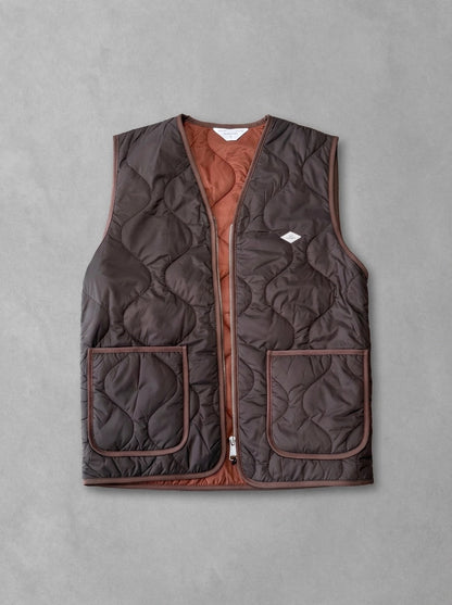 Wooden Rail Zip gilet à plat, Moro