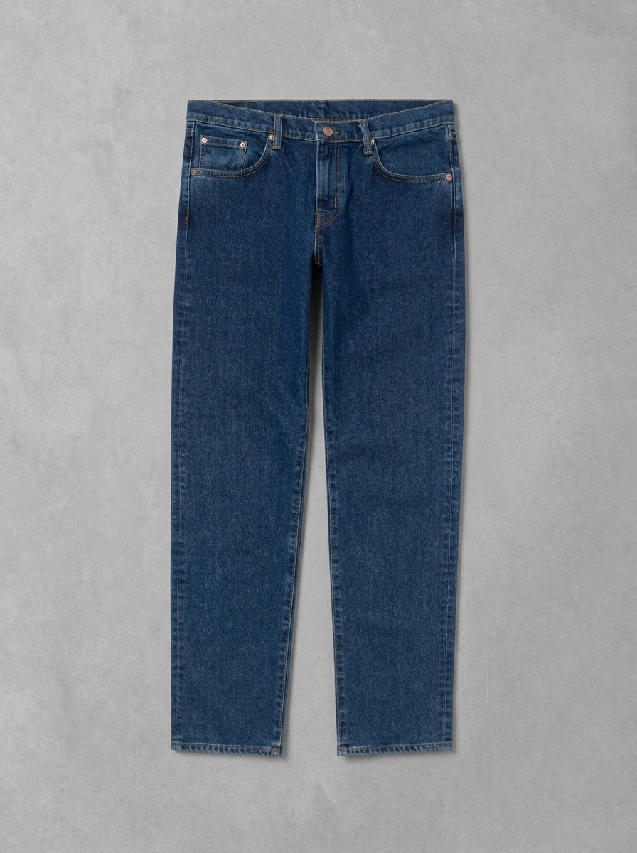 Edwin Regular Tapered Jeans à plat, Blue Easy Wash