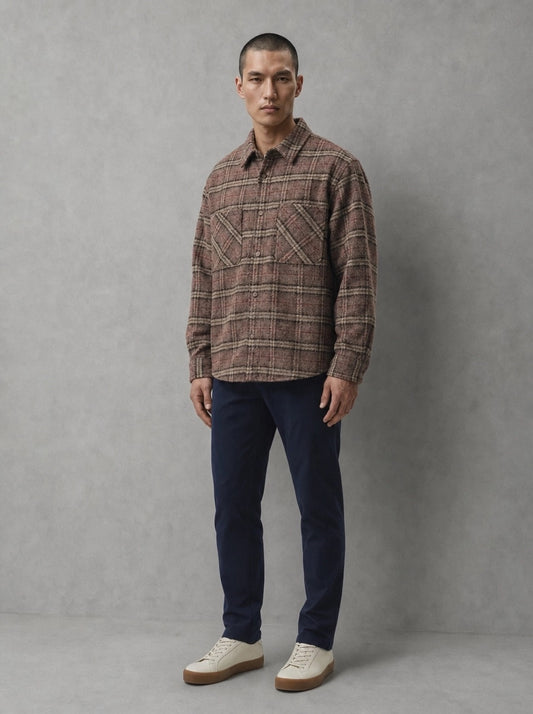 Edwin Julius Shirt Ls portée, carreaux