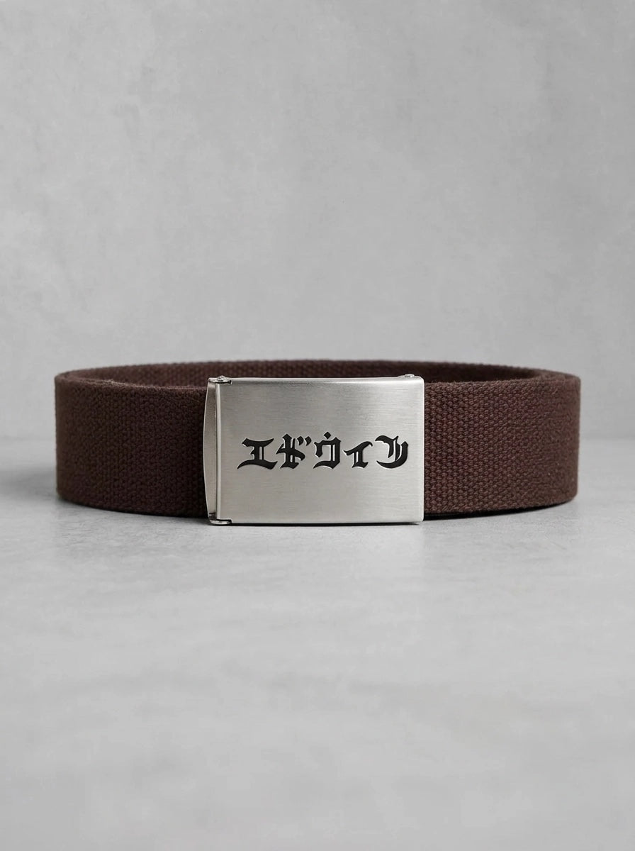 Edwin Katakana Clip Belt French Roast