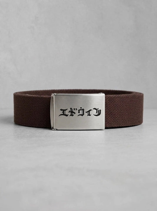 Edwin Katakana Clip Belt French Roast