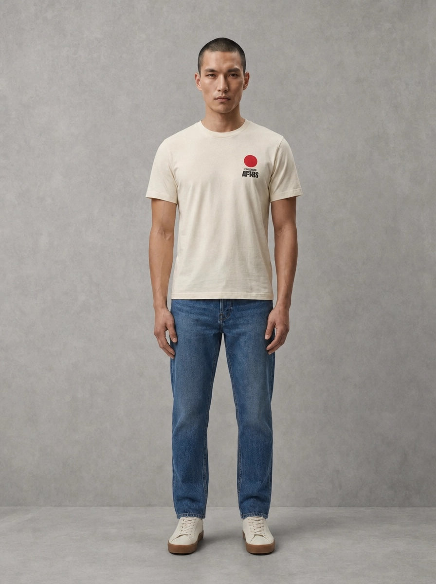 Edwin Sun T-Shirt porté, Fog
