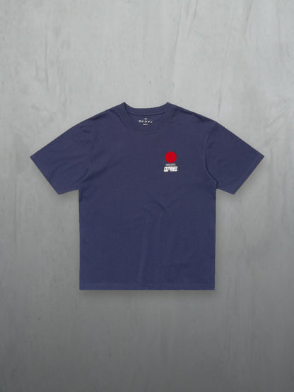 Edwin Sun T-Shirt Maritime Blue, à plat