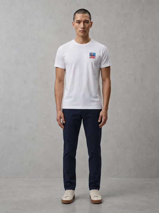 Edwin Sunset On Fuji San T-Shirt porté, White