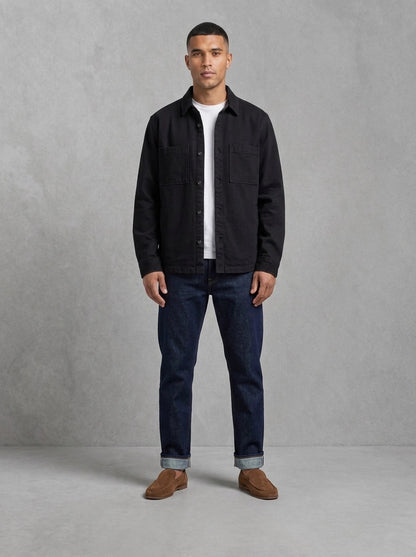 Mos Mosh Andrew Florence Jeans porté, Blue Denim