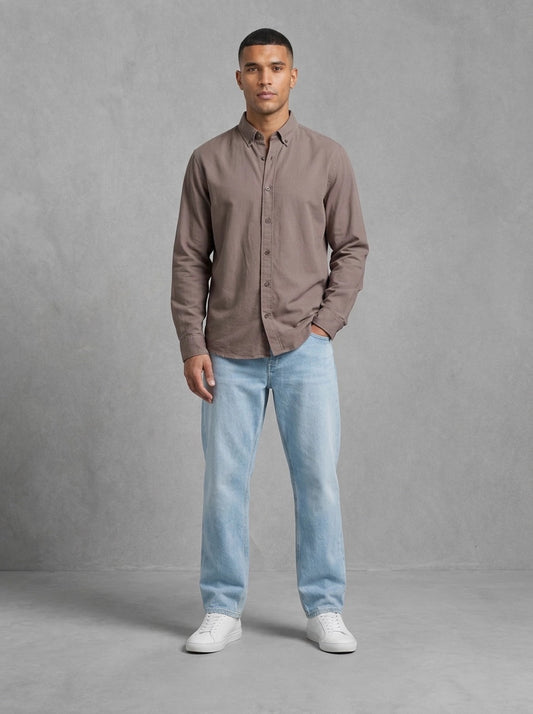 Mos Mosh Marco Flannel Shirt porté debout