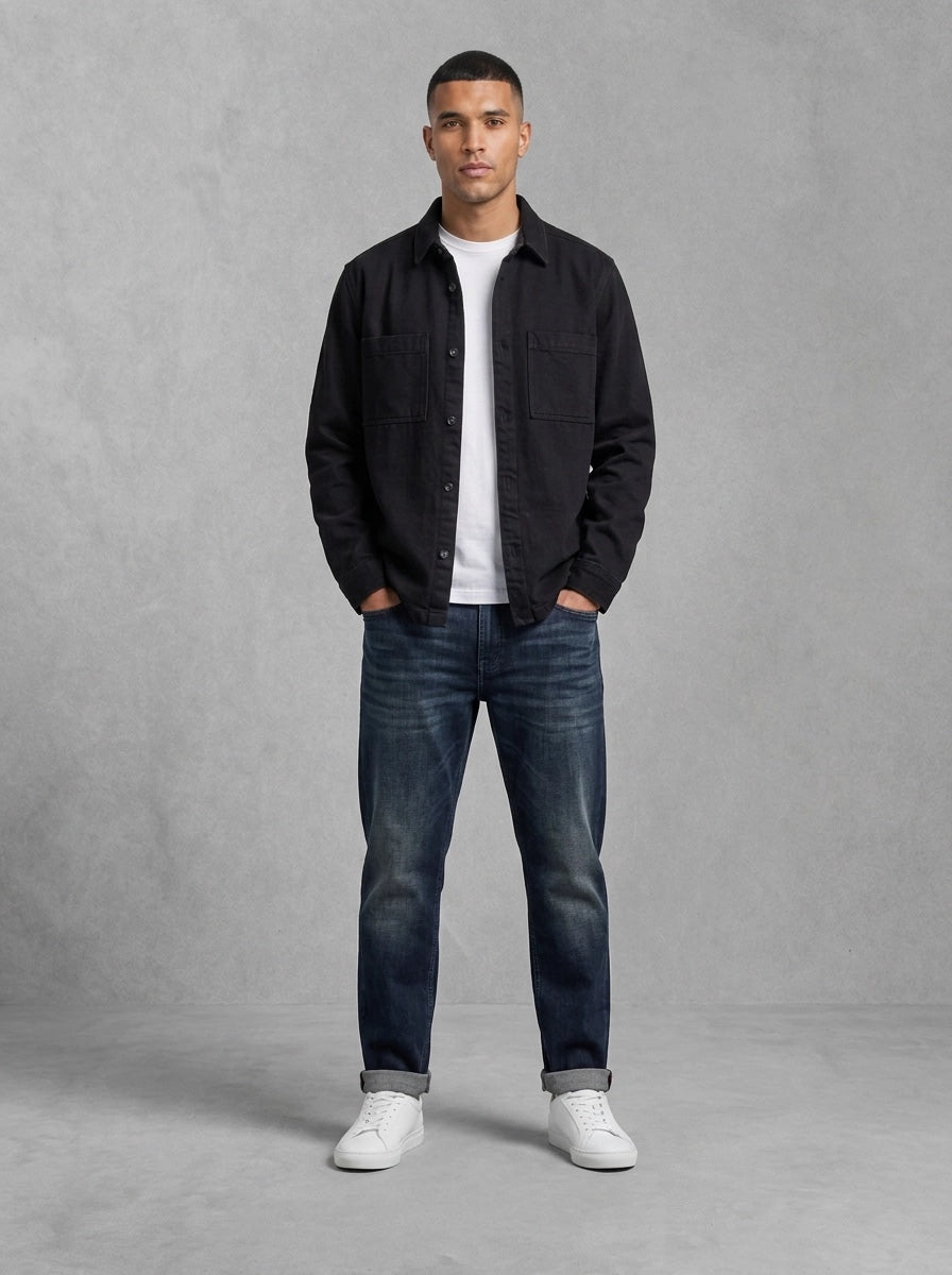 Mos Mosh Andrew Parma Jeans porté, Mid Blue