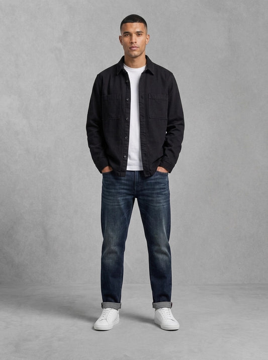Mos Mosh Andrew Parma Jeans porté, Mid Blue