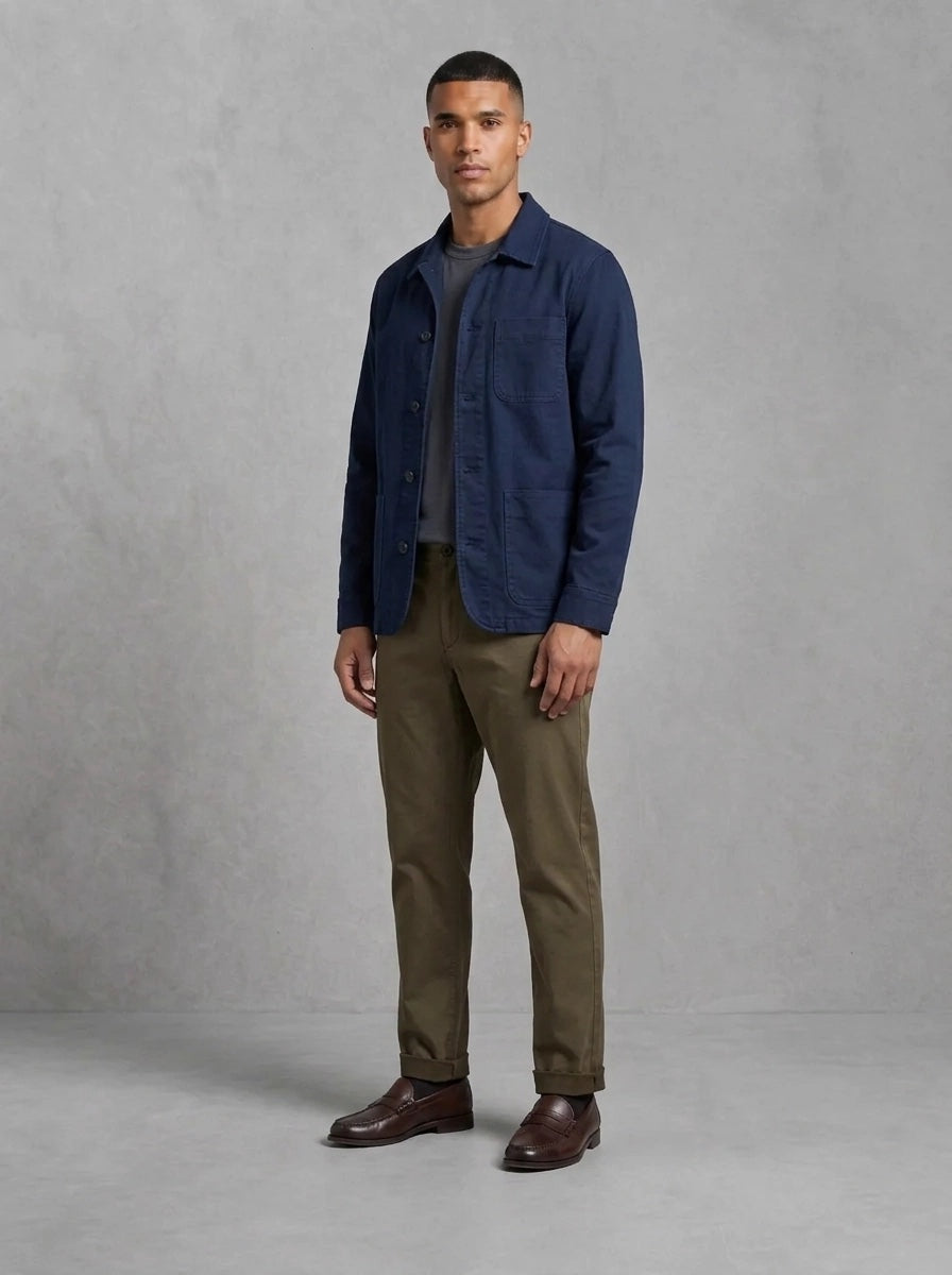 Mos Mosh Hunt Soft String Pant porté, Forest Night