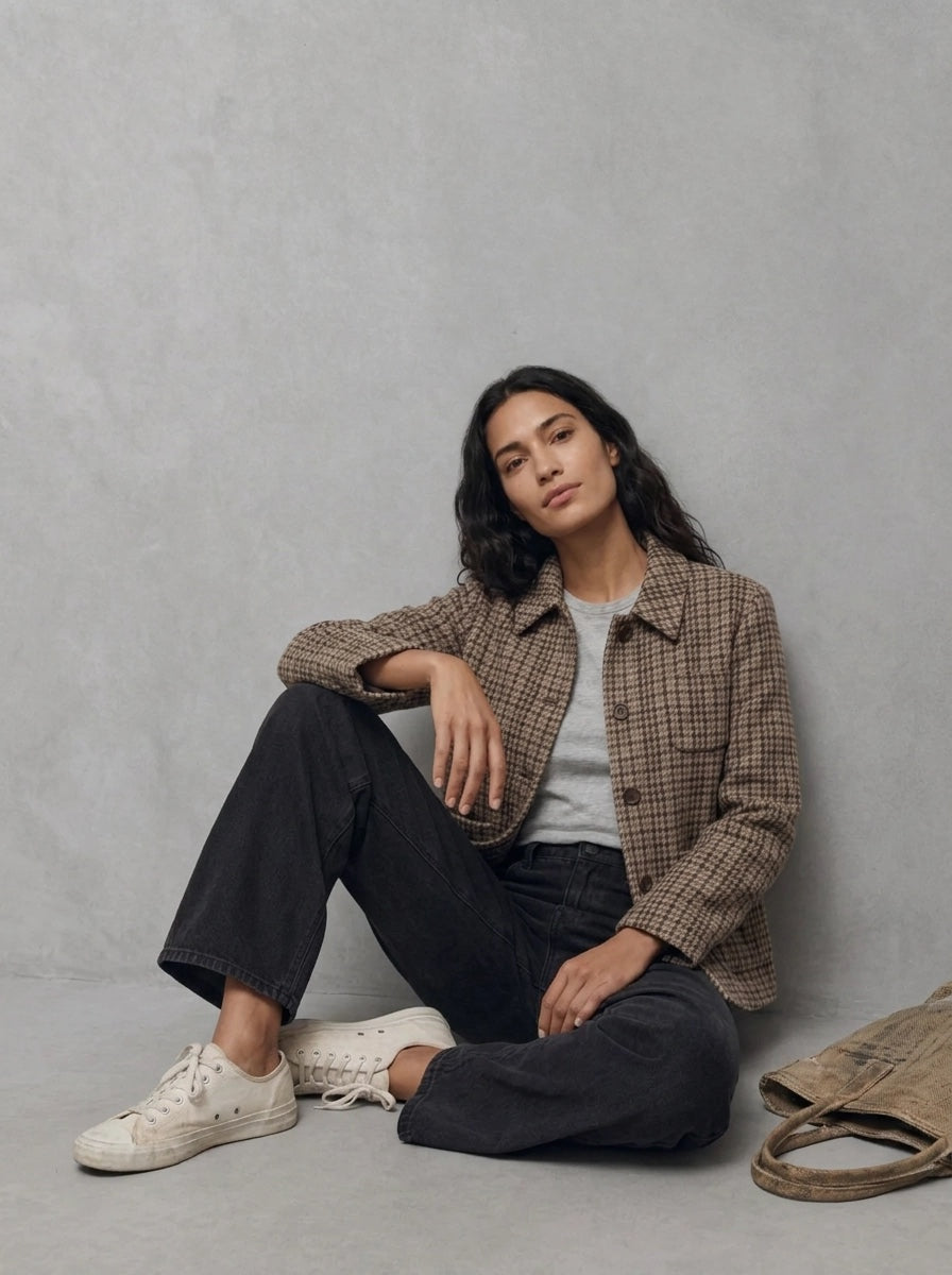 Barbour Woman Adalyn Jeans portée assise