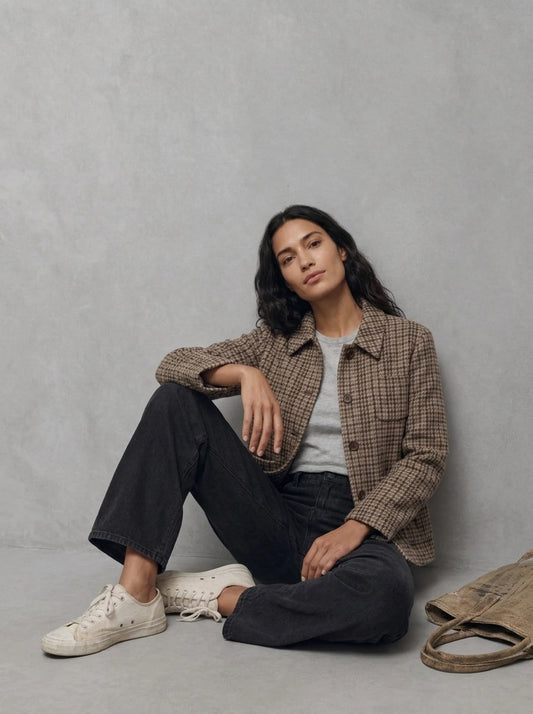 Barbour Woman Adalyn Jeans portée assise