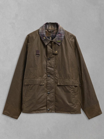 Barbour Icons Spey Wax Jacket à plat, Beech