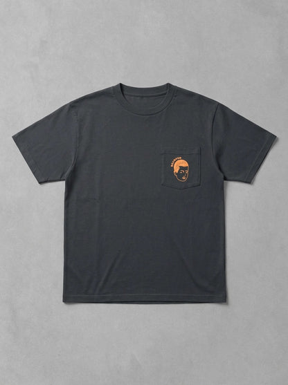 Wooden Tokyouni Crop Tee, devant, Anthracite