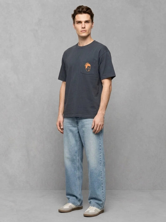 Wooden Tokyouni Crop Tee porté, Anthracite