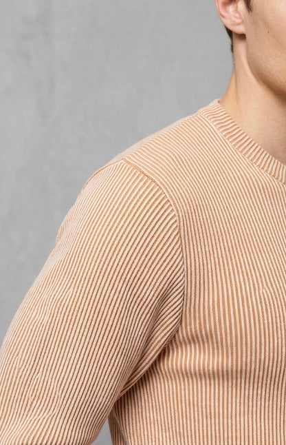 Wooden Daniel Tee, détail matière, Biscotto